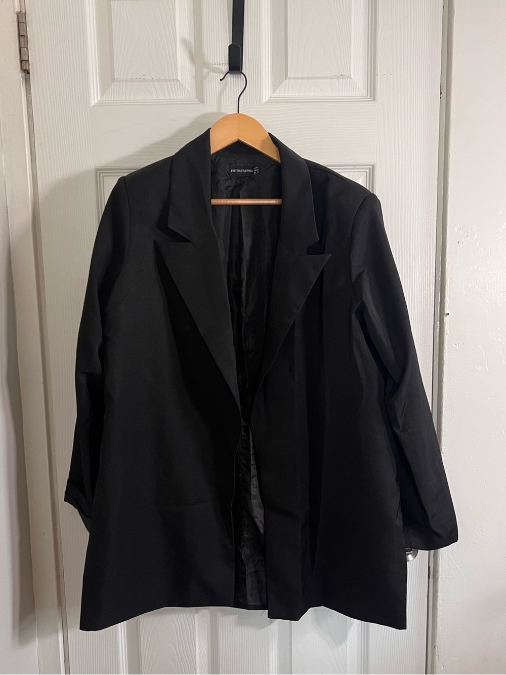 PrettyLittleThing Oversized Blazer | Black | US 10